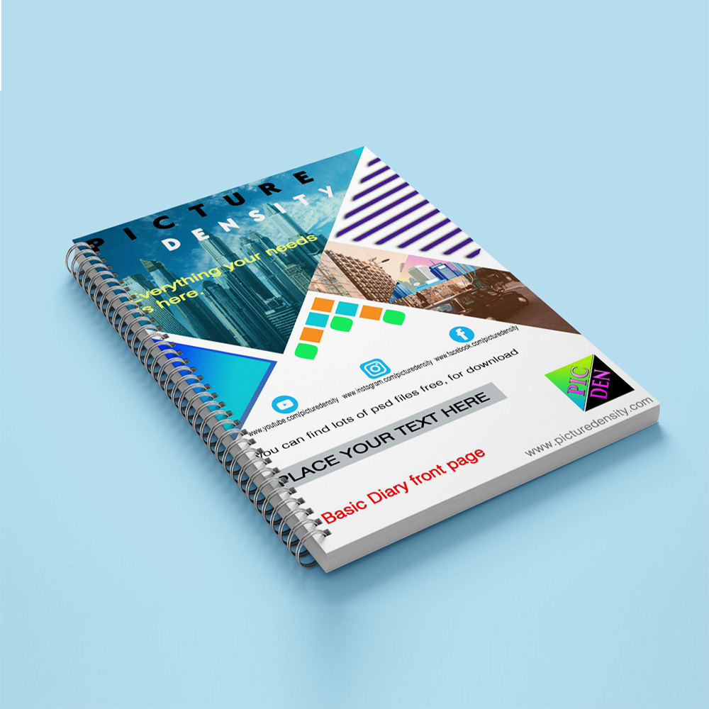 Basic front page design for diary front face psd 187 Picture Density