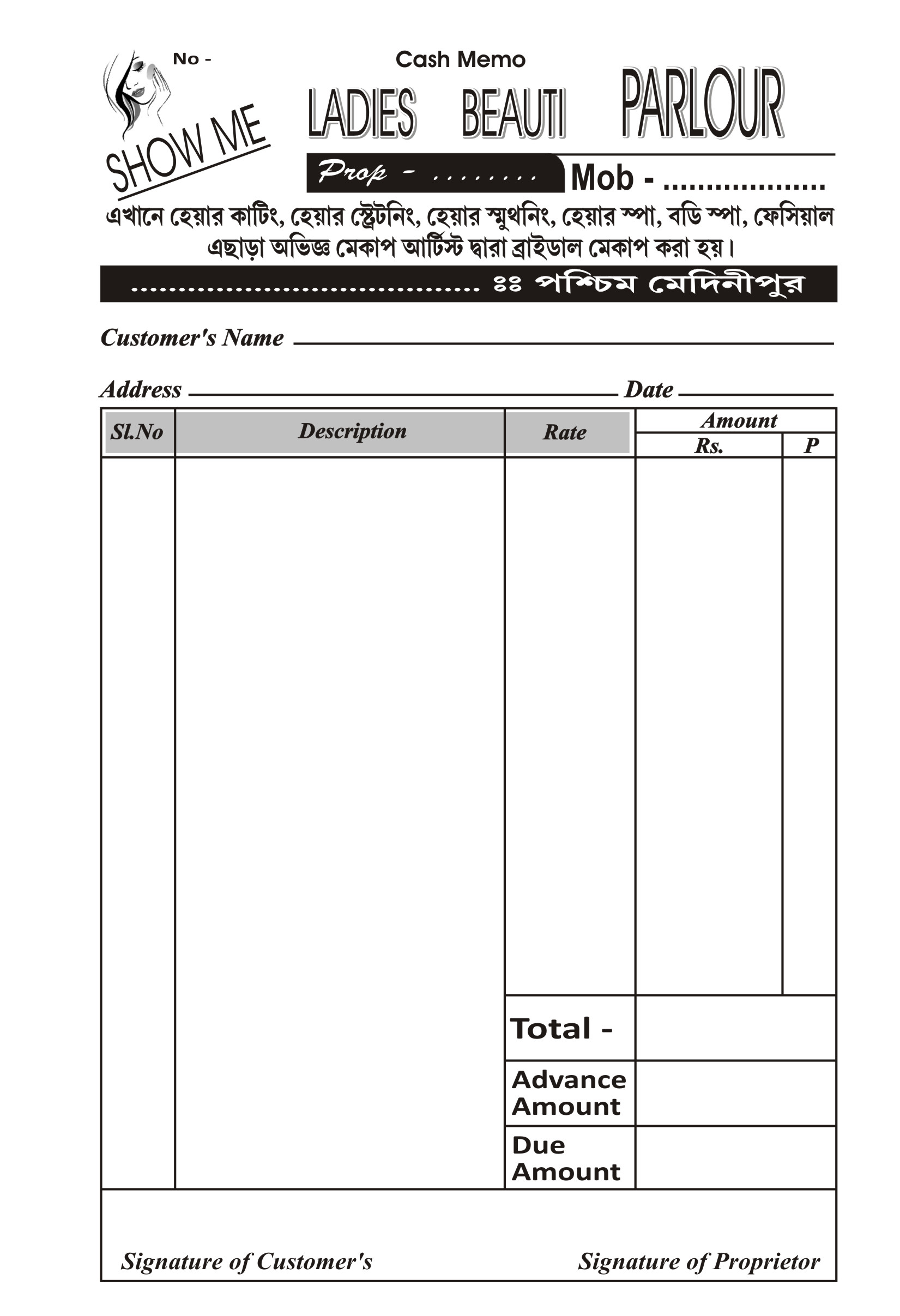 taxi bill format in word free download