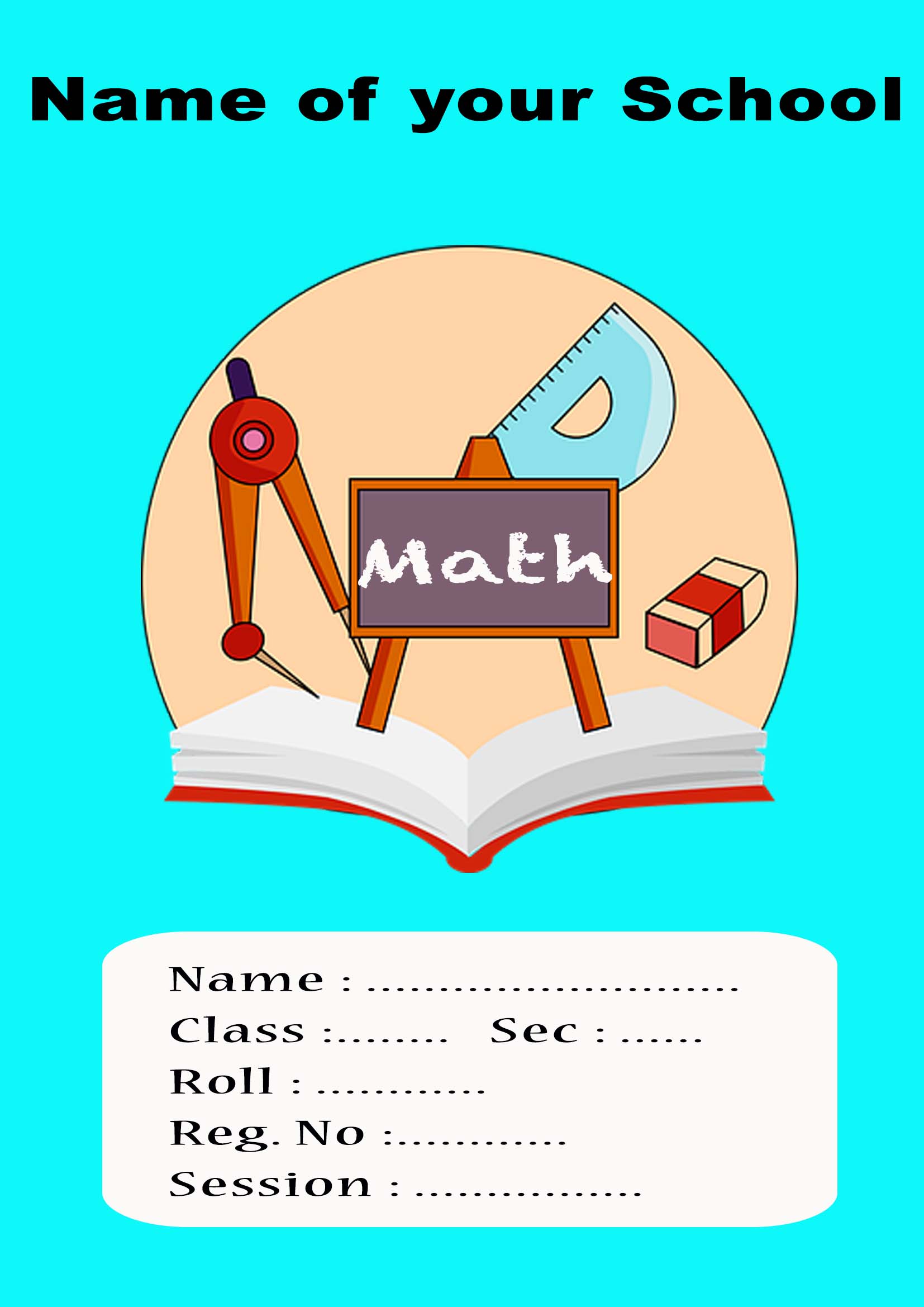 maths assignment cover page design