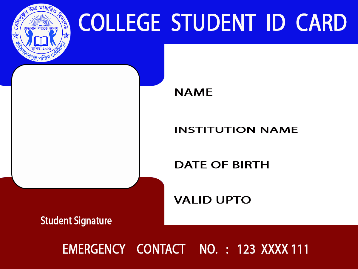 california college id card california college id card .psd