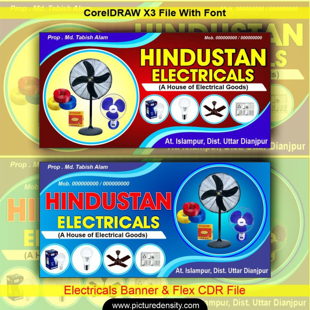 Electricals Banner & Flex CDR File