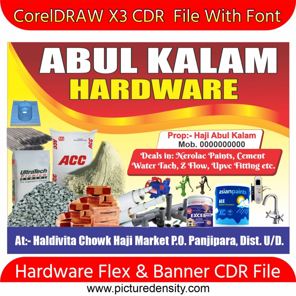 Hardware Flex & Banner CDR File