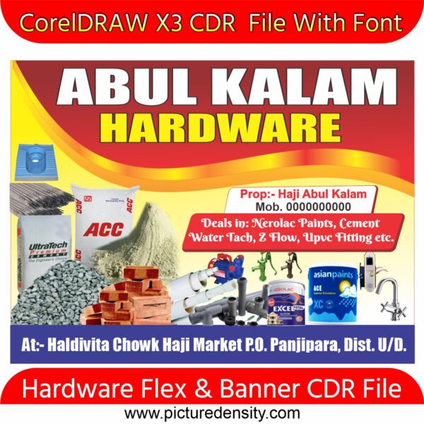 Hardware Flex & Banner CDR File