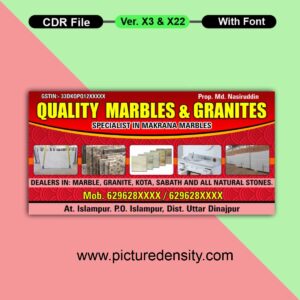 Marbles & Granites Flex Design CDR File