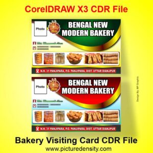 Bakery Visiting Card CDR File